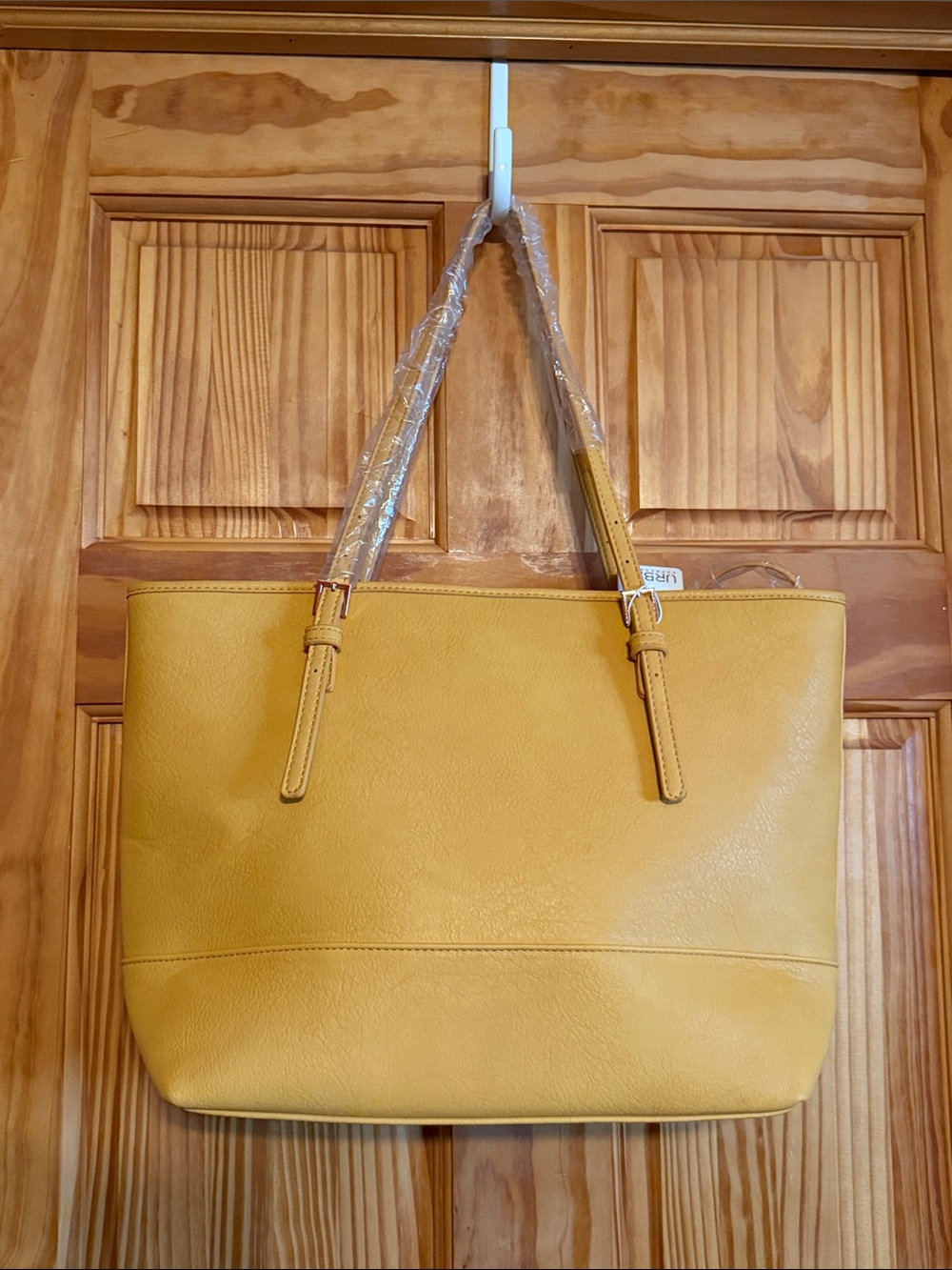 Urban Expressions Robi Classic Mustard Yellow Tote Bag with Adjustable Straps